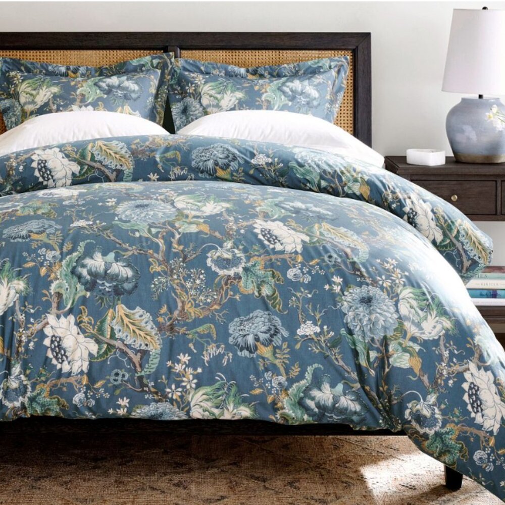 Pottery Barn Dahlia Duvet and Shams - Queen